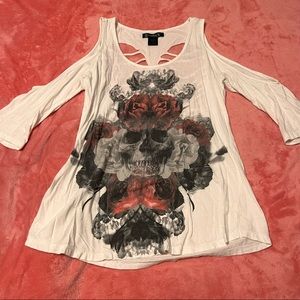 Midnight Hour Cold Shoulder Half Sleeve